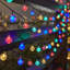500cm LED Solar Powered 50 - Bulb Cord String Light