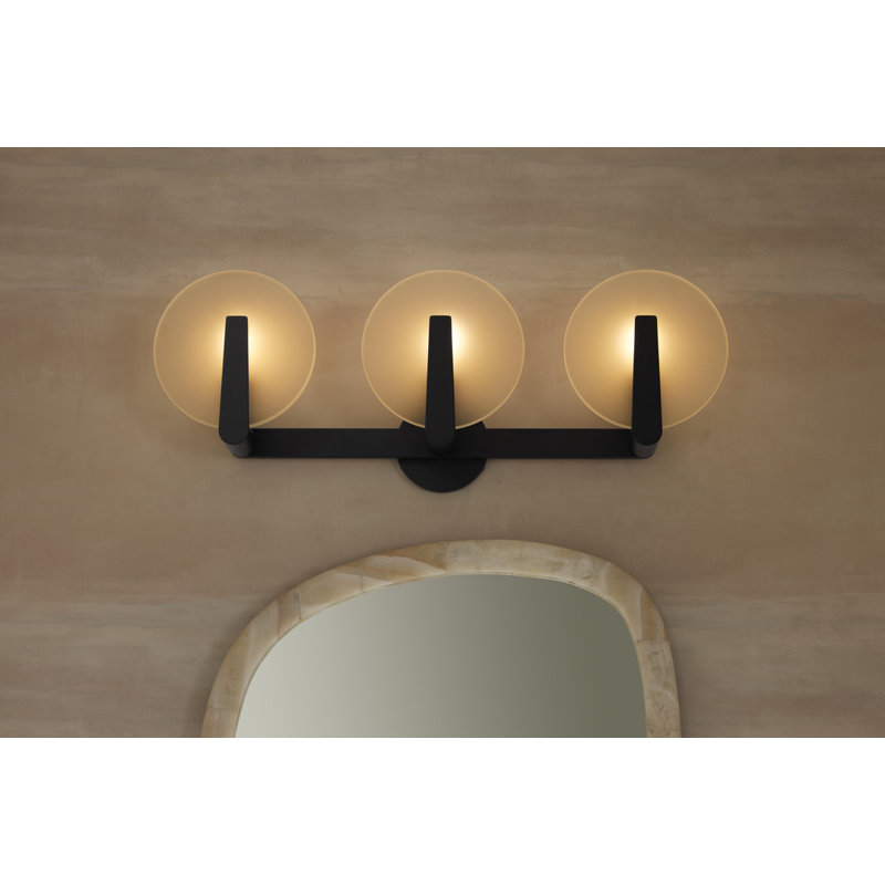 Hint Three-Light Sconce, Matte Black