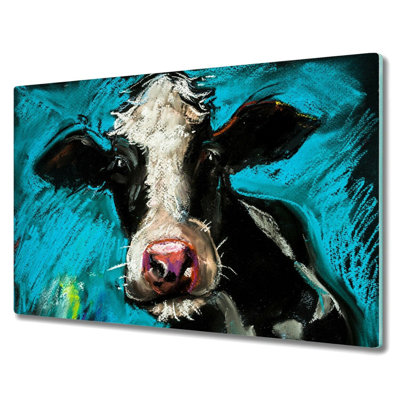 Risley Tempered Glass Cow Chopping Board