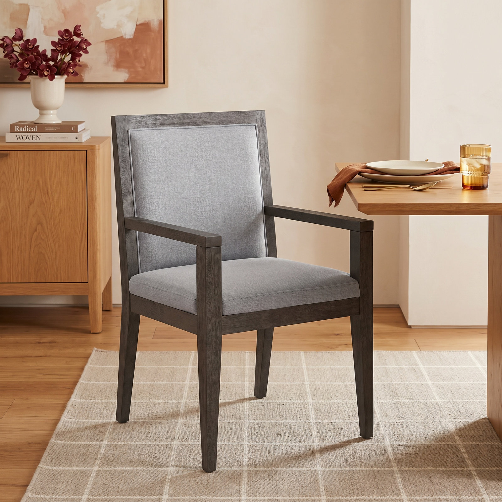 Meria Dining Armchair, French Roast