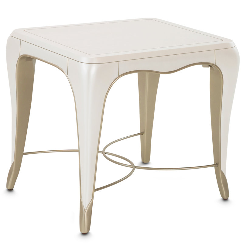 London Place Solid Wood Top End Table
