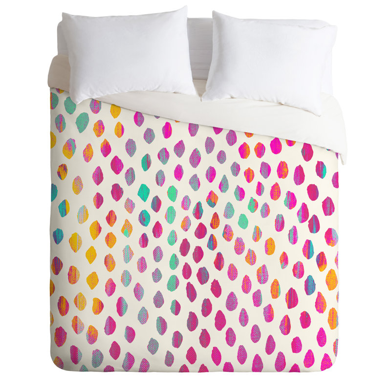 Elisabeth Fredriksson Polyester Dots Duvet Cover, Twin/Twin XL Duvet Cover + 1 Standard Sham