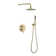 10 Inch Round Wall Mount Shower Faucet System Luxury Rainfall Shower Head with Rough-in Valve