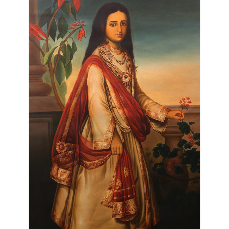 The Royal Lady, peinture à l'huile sur toile | Sans cadre