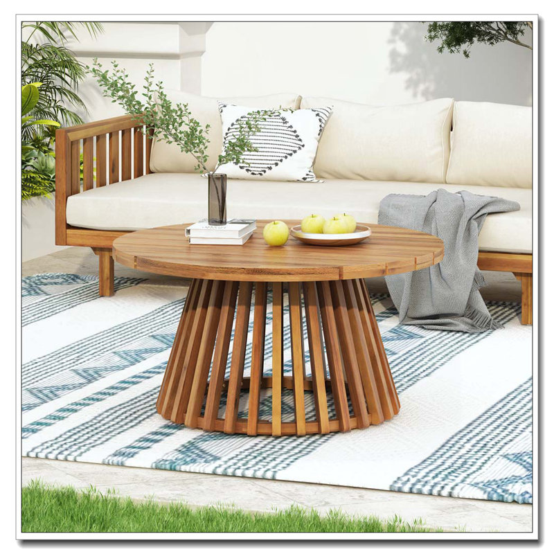 Table basse en bois, Teck