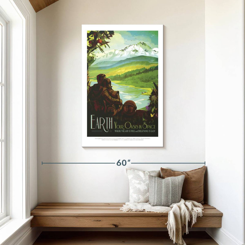 Alvord Your Oasis In Space, 45" H x 30" W