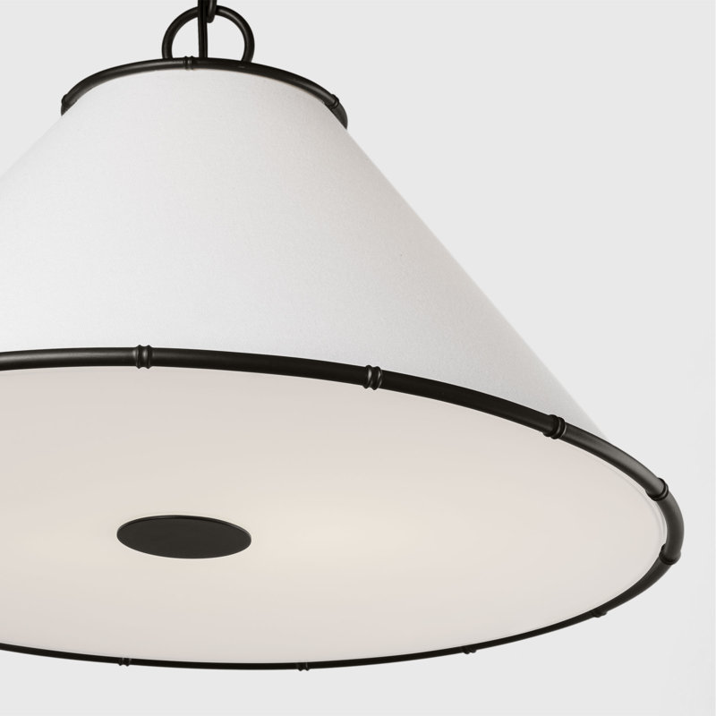 2 - Light Geometric Pendant, Aged Iron