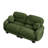 Compression Cozy Chenille Sofas, Pleated Modern 2 Seater For Home