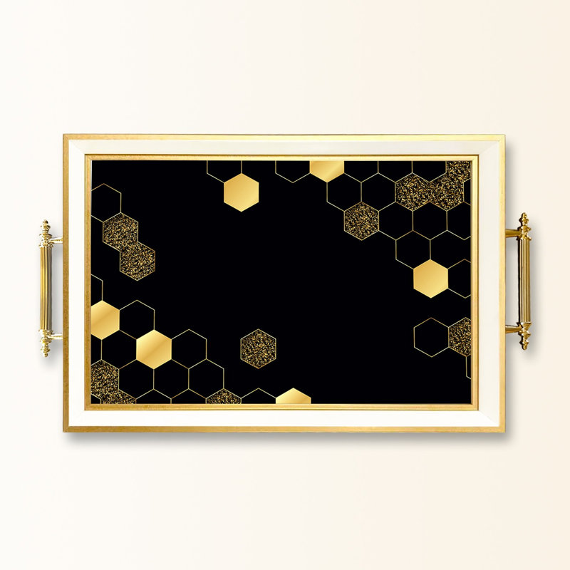 Élégant plateau en verre de 19,7 po x 11,4 po x 1,4 po | Fabrication 100% verre durable | Facile à nettoyer avec un chiffon humide | Idéal pour le service, la présentation décorative et l'organisation | Ajout élégant à la décoration intérieure