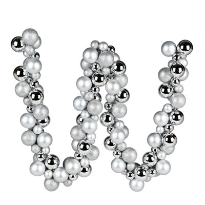 6' Assorted Ornament Ball Christmas Garland