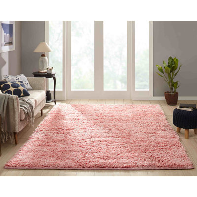 Tapis rosé fait à la main Mecosta