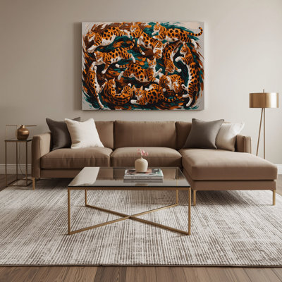Cats Bengal Brown Canvas Wall Art