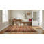 Tapis transitionnel multicolore en laine tissé à plat rouge Lush-16327790