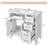 36" Modern Bathroom Vanity with Ceramic Sink, Soft Close Doors, 4 Drawers for Storage, Elegant Design for Small Bathrooms-101942642
