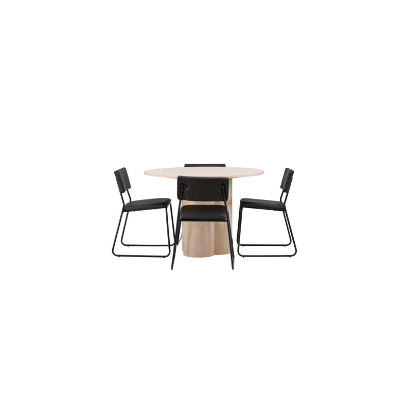 Brock 4 - Person Dining Set, White