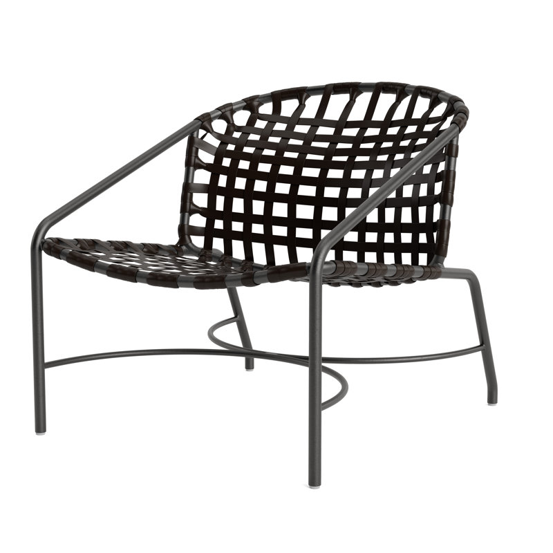 Kantan Outdoor Lounge Chair, Textured Pewter/Coffee