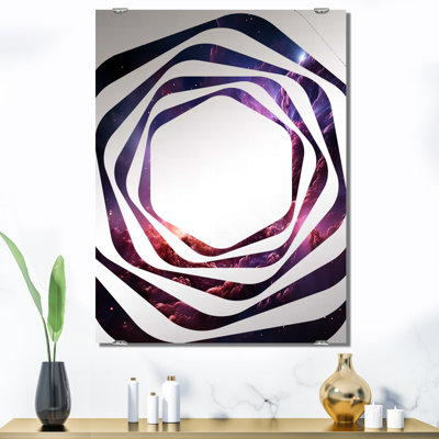 Pletcher - Miroir abstrait spirales murales