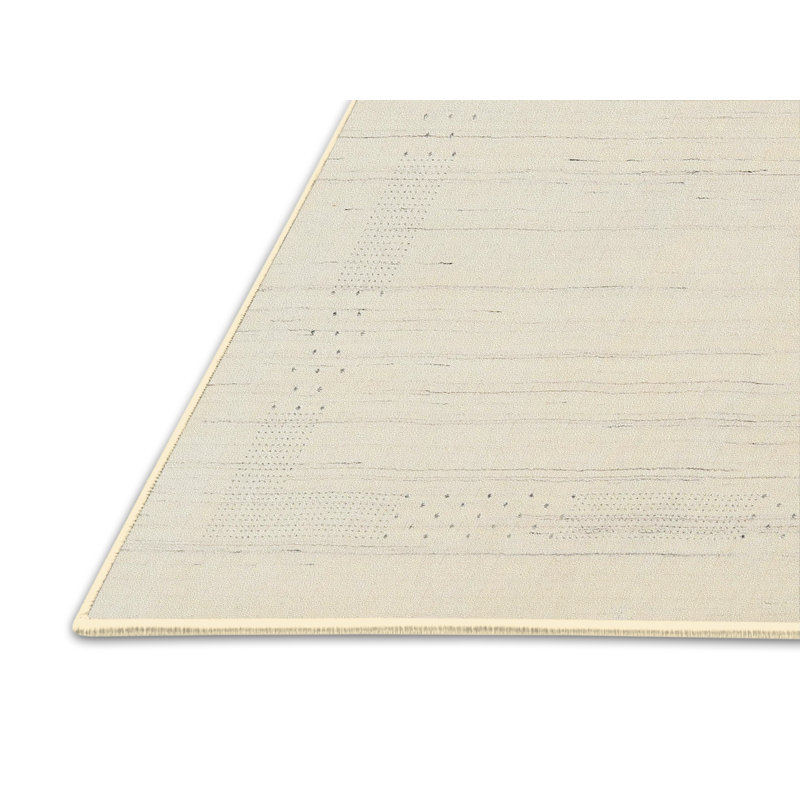 Tapis contemporain beige clair, Rectangle 7 pi 0 po x 9 pi 0 po