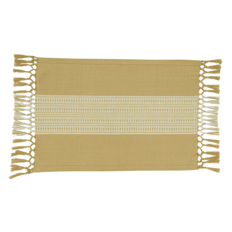 Napperon en coton 14 po, Brun
