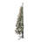Home Heritage Pine 5' Artificial Corner Flocked Christmas Tree Prelit 100 LEDs