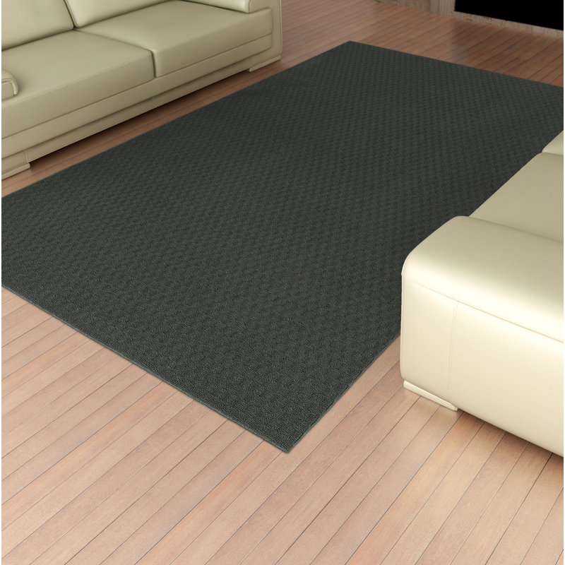 Tapis gris touffeté Lomax, Rectangle 6 pi x 9 pi