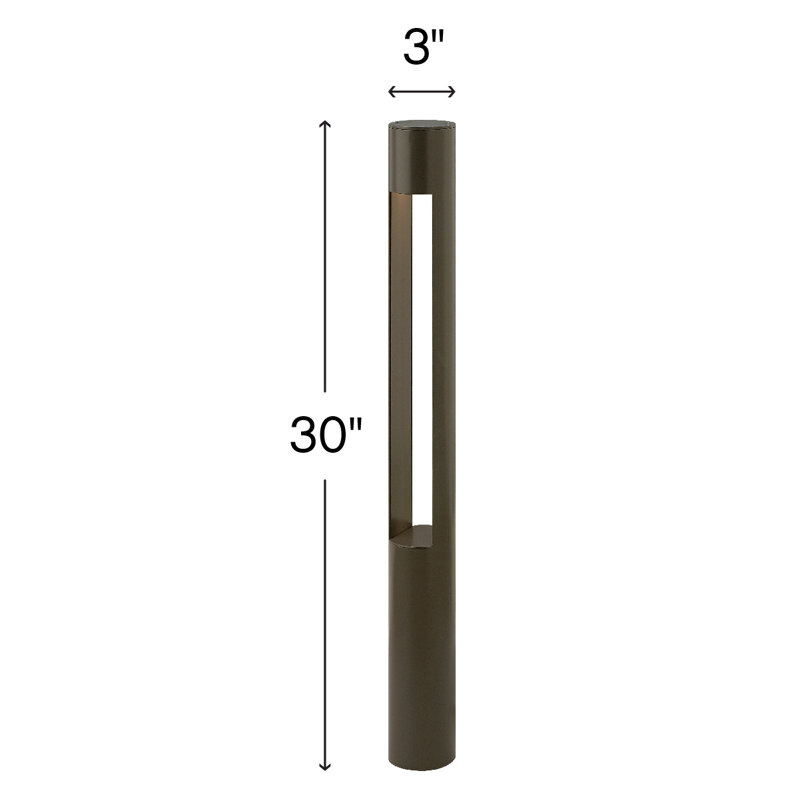 Atlantis Low Voltage Metal Bollard Light, Bronze, MR-16