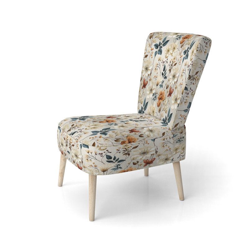 Fauteuil d'appoint d'automne rembourré en velours