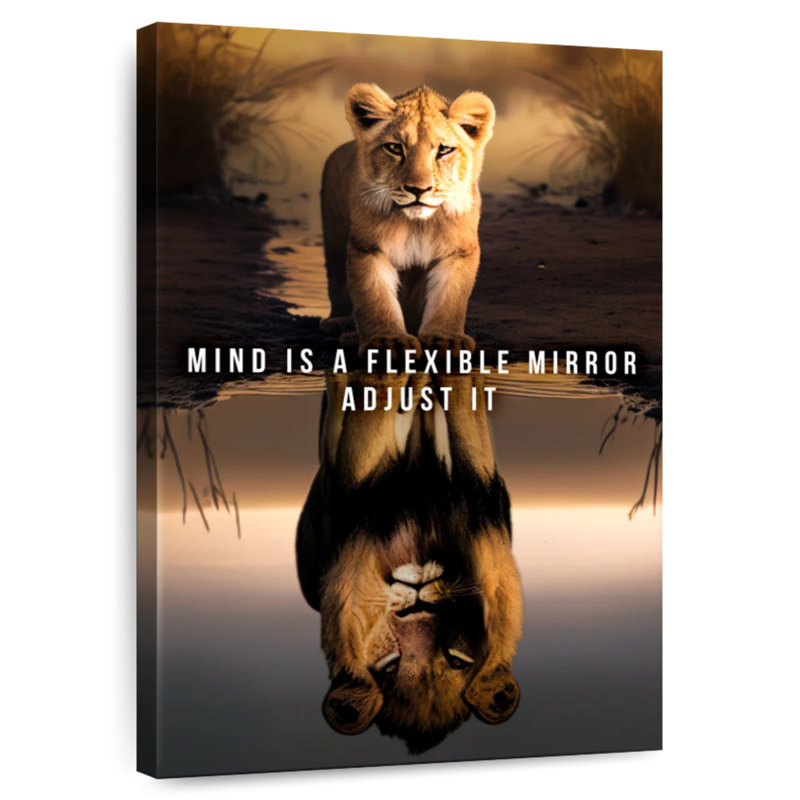 Tergel Mind Is A Flexible Mirror, H 48 po x l 32 po
