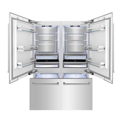 ZLINE 60" Autograph Edition 32.2 cu. ft. Built-in 4-Door French Door Refrigerator