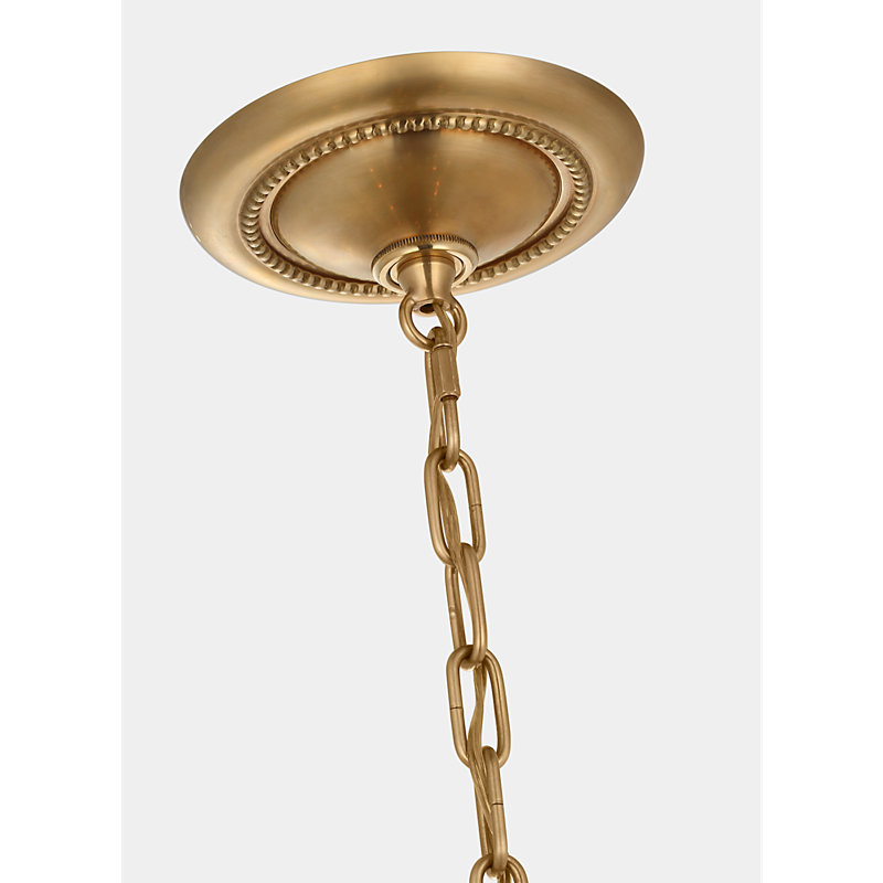 Aerin 18 - Light Chandelier, Clear, Hand-Rubbed Antique Brass