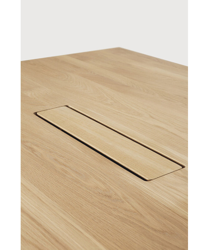Geometric 123.5'' Solid Wood Rectangle Conference Table