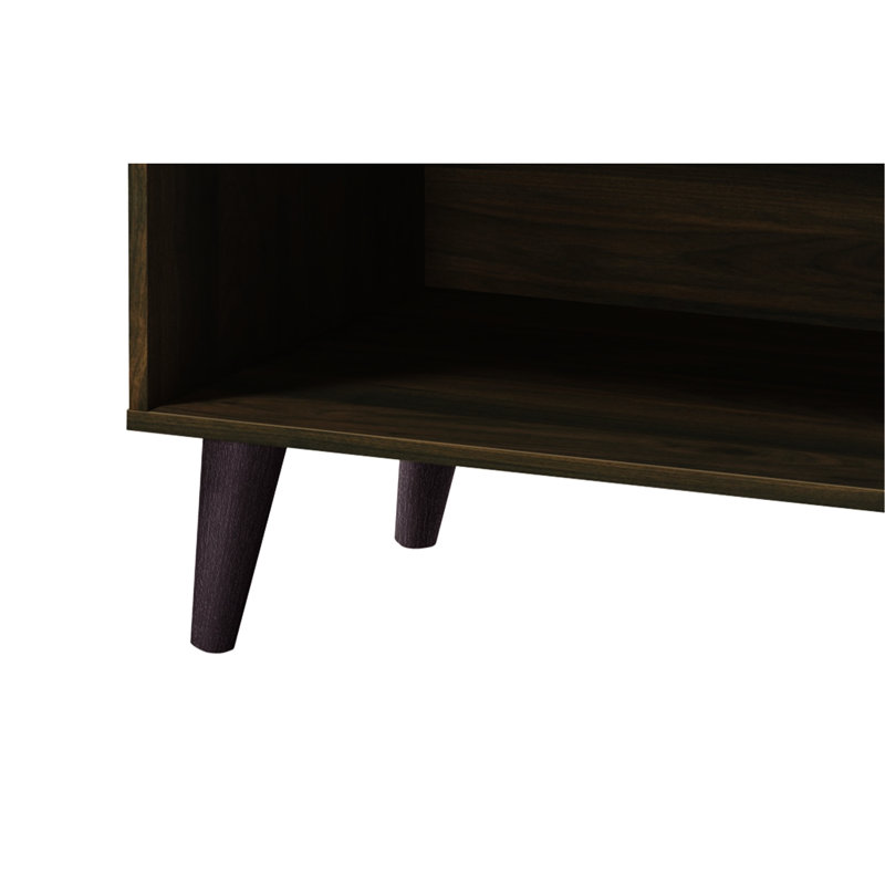 Cool Walnut Tv Stand With Cabinet, Suits Tvs Up To 50-59 Hidden Storage & Open Shelf, For 50-59"