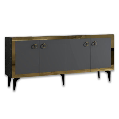 59'' Wide Rectangle Console With Reflective Strip