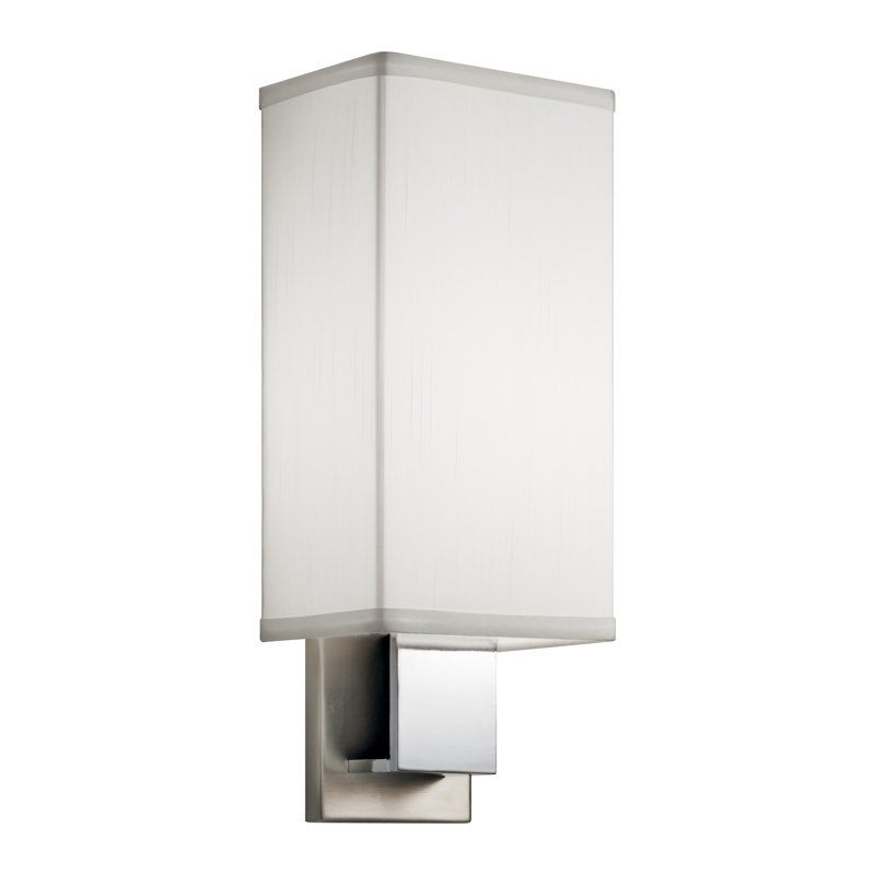 Plafonnier encastré 1 lumière Dodie, Nickel brossé et chrome, DEL