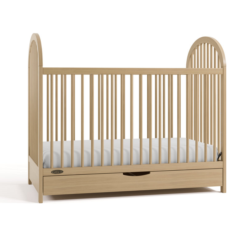 Olivia 3-In-1 Convertible Crib With Drawer, Driftwood