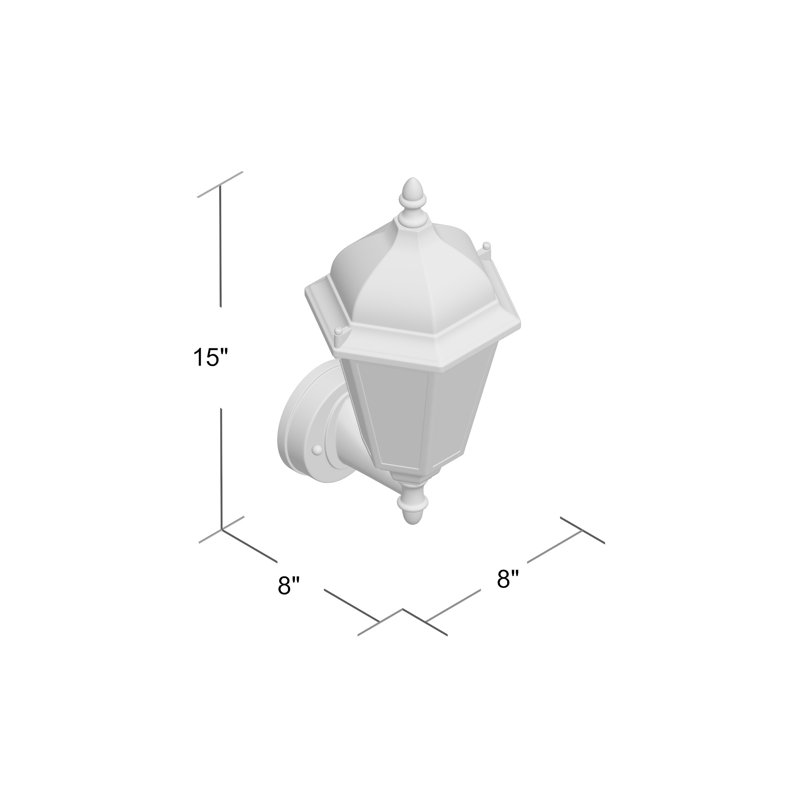 Treshawn Aluminum Wall Light, White