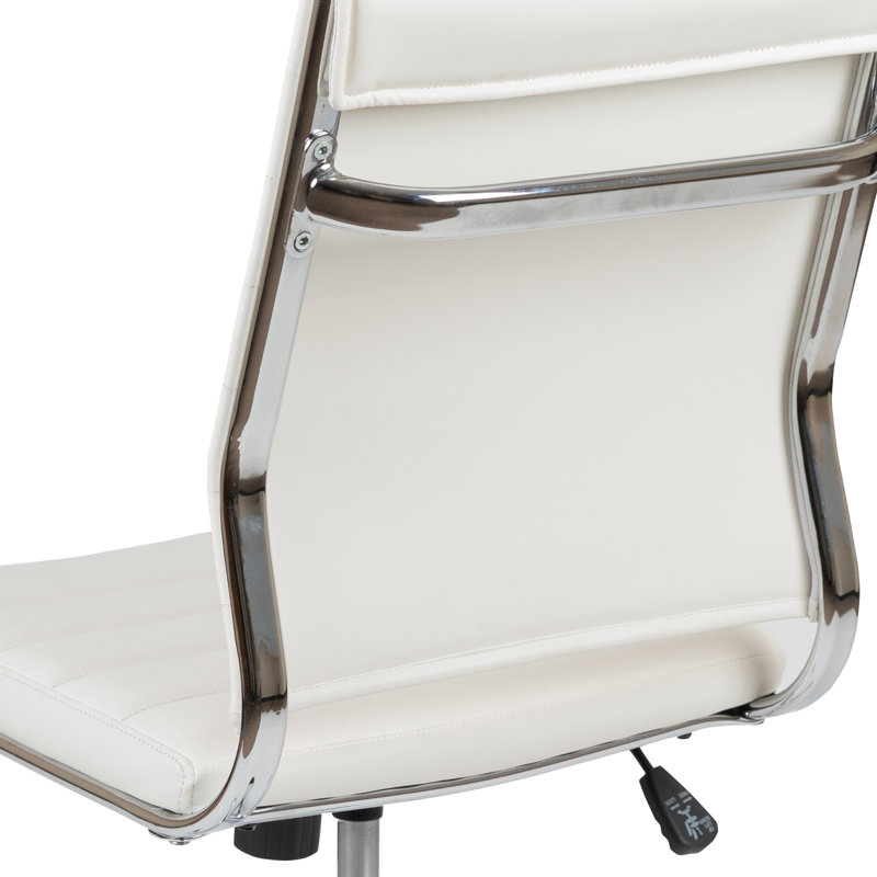 Fauteuil de direction pivotant Crafton, Blanc, Non, 38.50"