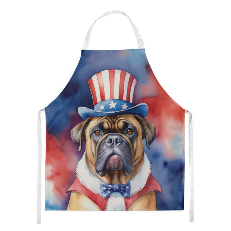 Patriotic American Apron, Bullmastiff