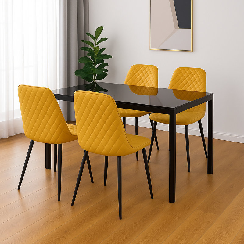 4 - Person Dining Set, Yellow