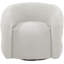 Fauteuil d'appoint pivotant en tissu Roxbury Boucle-88357467