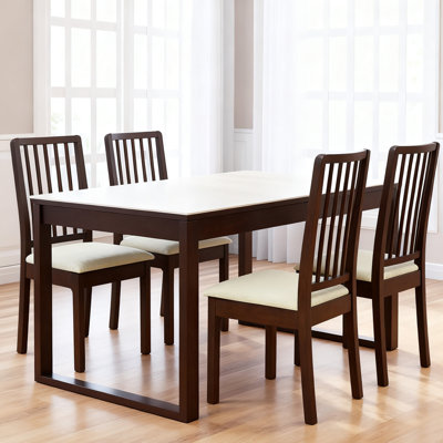 4 Piece Dining Room Chair Stretch Jacquard Seat Covers, Waterproof Dining Room Chair Covers, Kitchen Chair Covers Slipcovers Protectors, by Red Barrel Studio