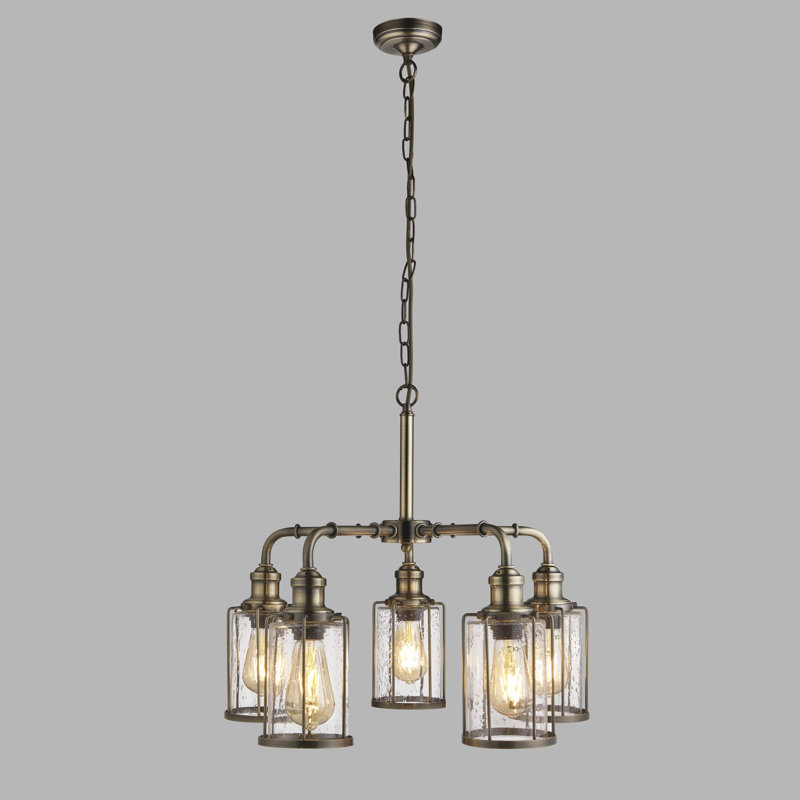 Lustre cylindrique à 5 lumières Carpinteria