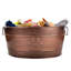 Grand panier de rangement en métal pour jouets pour chiens avec poignées-1792679520