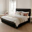 Velvet Ottoman Bed, Glam Upholstered Storage Frame With Trim-495934875-497082771