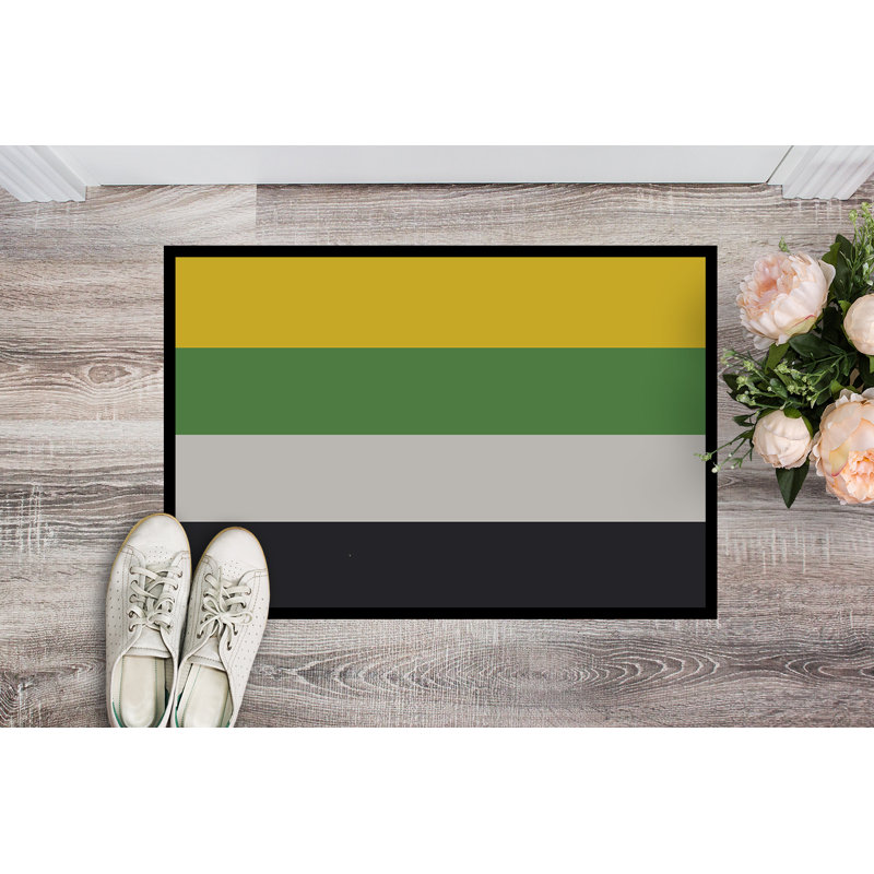 Tapis de porte USA Gay Pride, l 24 po x L 36 po, Fierté skiliosexuelle