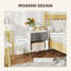 45cm W Manufactured Wood Bedside Table