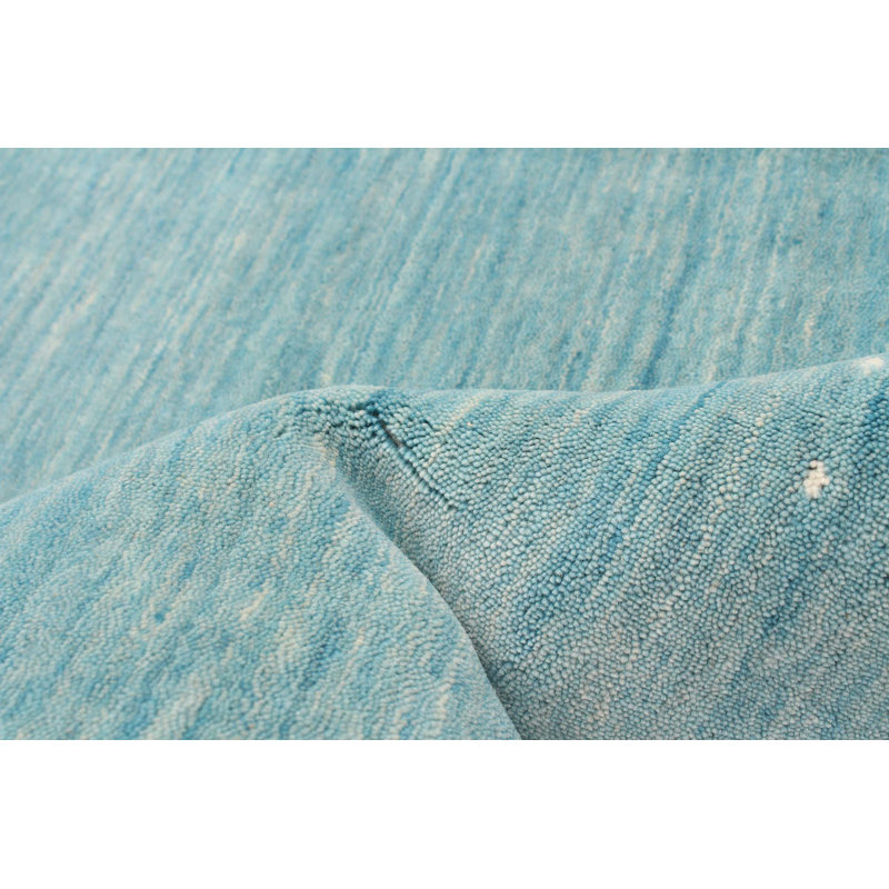 Tapis turquoise Kashkuli Gabbeh 8 pi 10 po x 11 pi 10 po