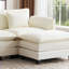 Canapé modulaire rembourré réversible en L de 113 po avec repose-pieds Amabilia-118040550