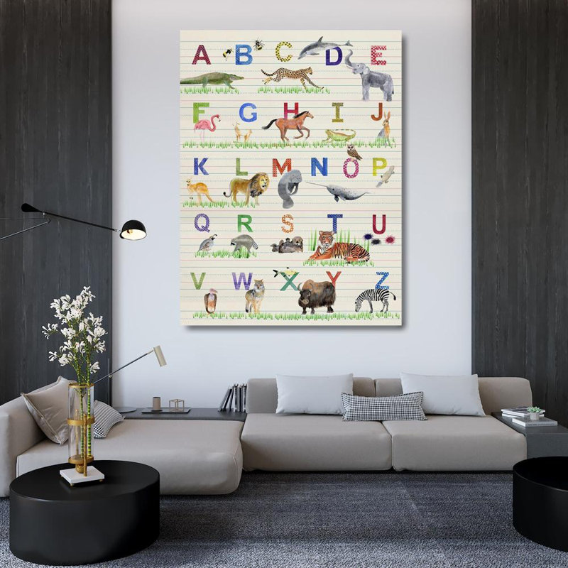 «Zoom Alphabet» par Ludia, Alicia, H 47 po x l 36 po