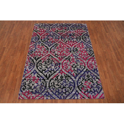 Tapis oriental tribal moderne 5 x 8